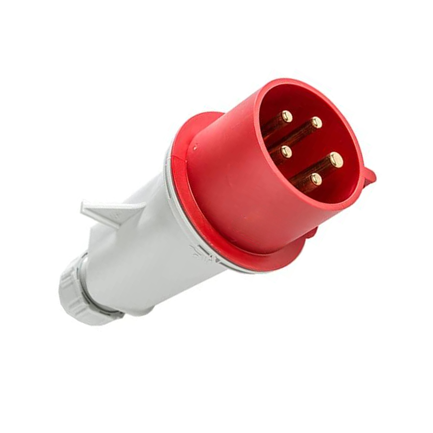 enchufe Cetac 5 pines 3P+T+N 32A Rojo (Clavija 5 pines IP67 240-415V)
