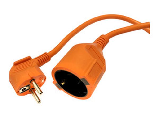 cable prolongador H05VV-F 3x1.5mm, 10 m, 3680W 250V 16A Naranja (Naranja)