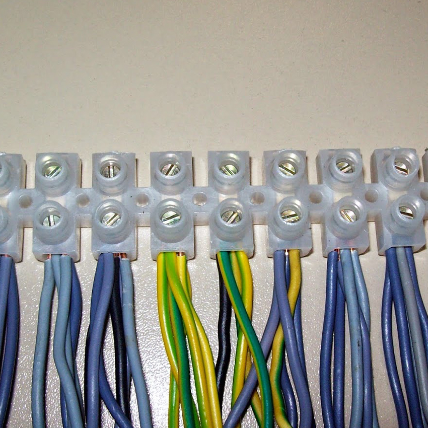 regleta blanca de conexión homologada 10mm