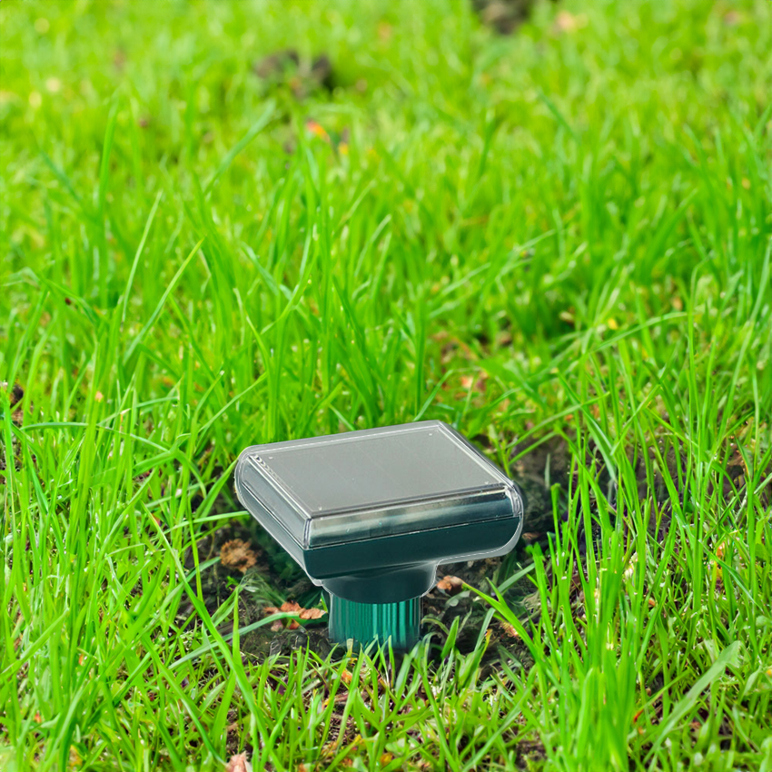 ahuyentador Solar de Hormigas, ahuyentador por vibración y Sonidos secuenciales