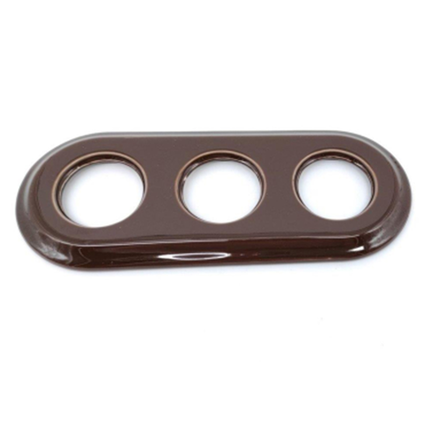 marco de empotrar triple, marco triple porcelana, marco triple para mecanismo