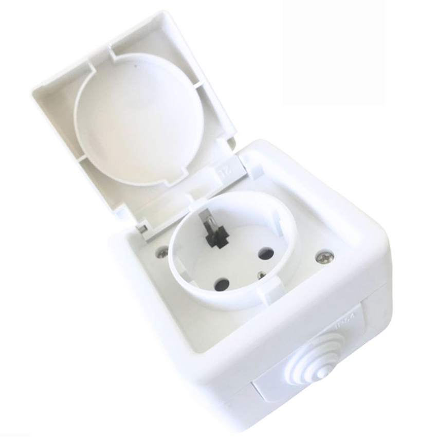 base de superficie, base exterior, IP54 250V 10A