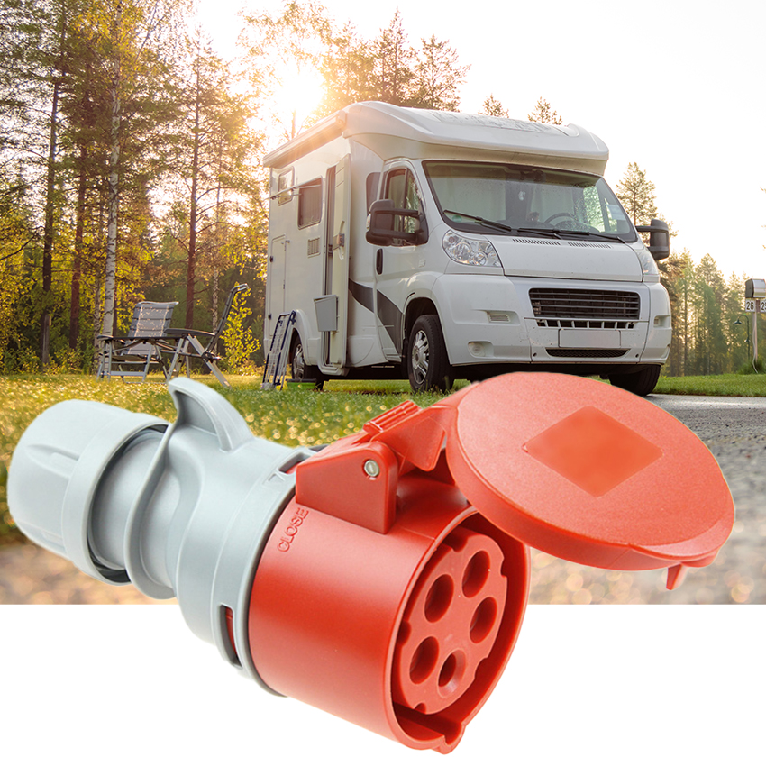 base Aérea CETAC 3 P + N + T 16A 400V~. Robusta y resistente al agua (IP44), perfecta para instalaciones eléctricas exigentes. Alta durabilidad y rendimiento. Modelo: 903152A.