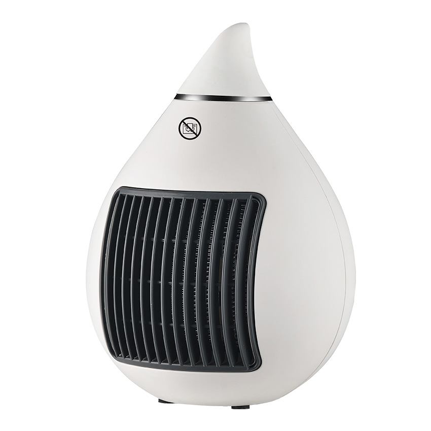 termoventilador cerámico blanco/cromo 1500w, termoventilador regulable, 2 potencias, antivuelco