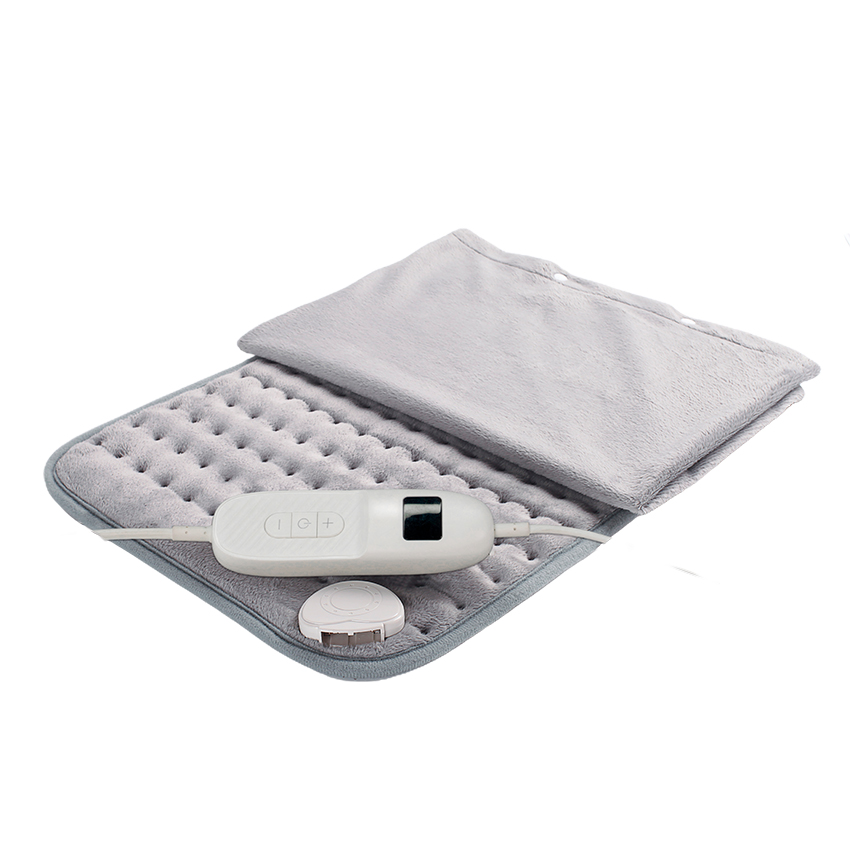 almohadilla eléctrica 63 x 42 cm, almohadilla térmica 100w, almohadilla de 9 niveles, lavable y controlador desmontable