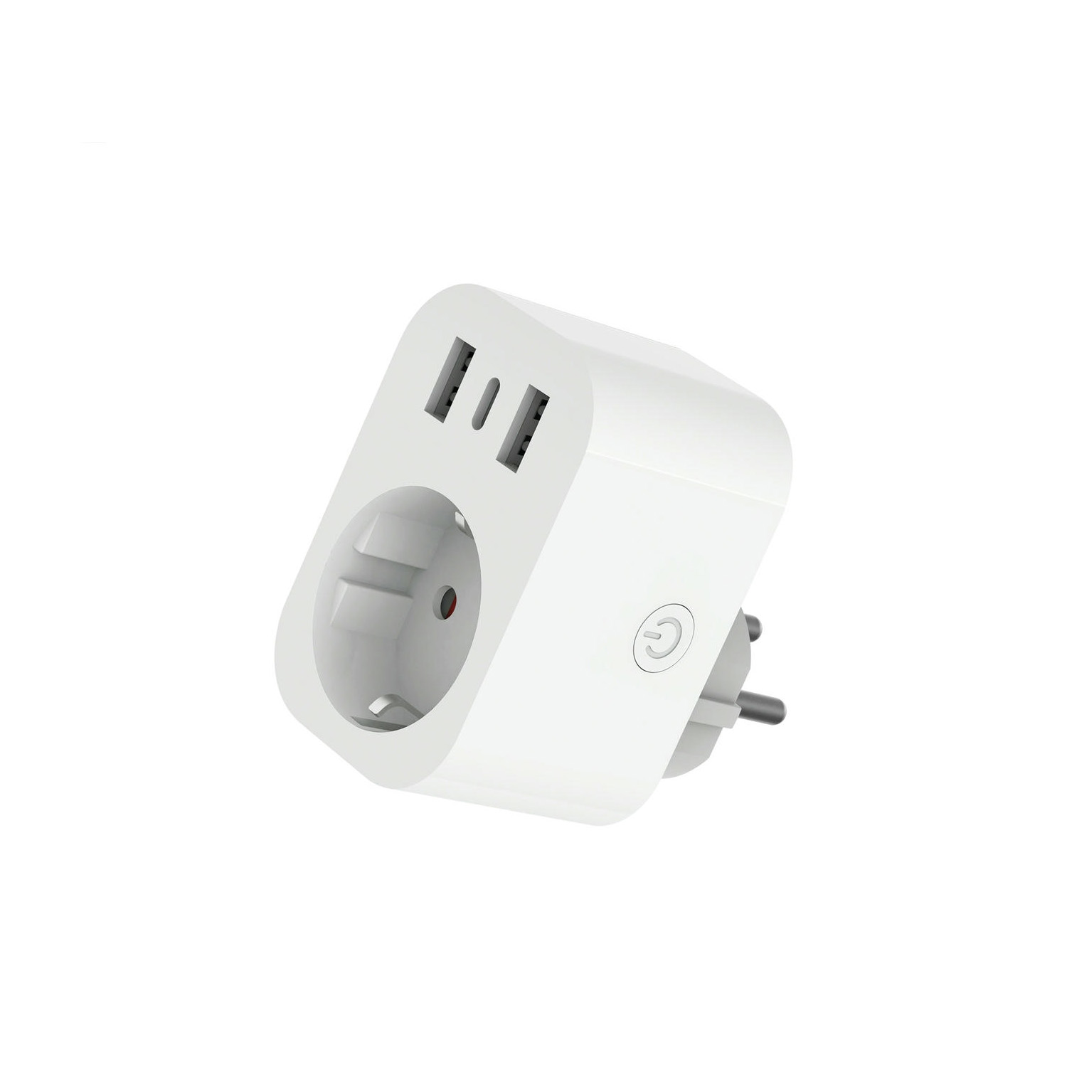 enchufe Inteligente Smart, Cubo WiFi 2USB + 1TYPE C 16A 230V