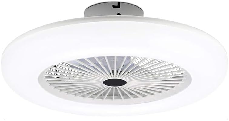 ventilador de techo LED CCT, motor silencioso, 3 velocidades, función reversible, ideal para climatización y ahorro energético.