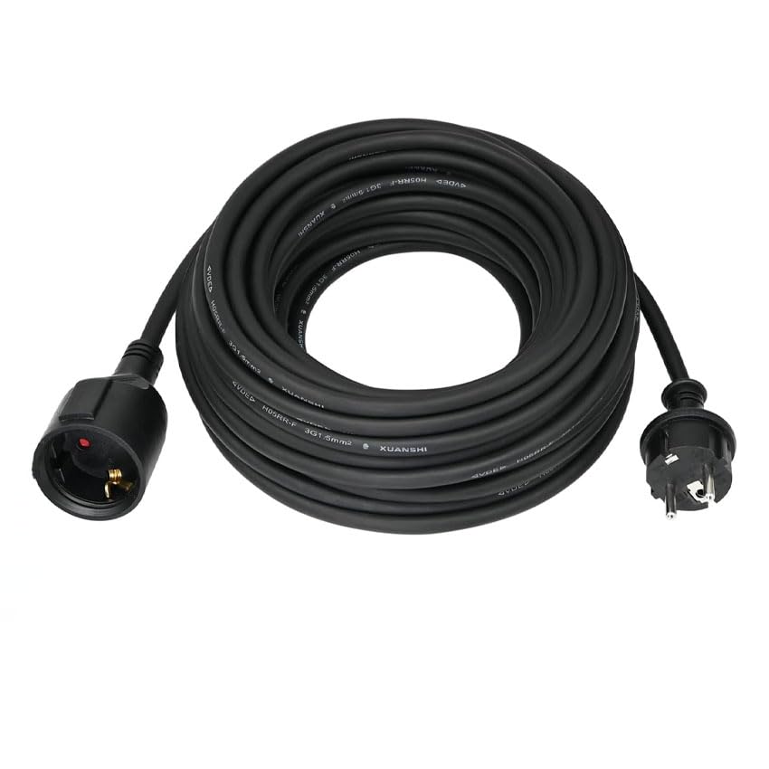 0100048 PROLONGACIÓN 5M 3 x 1,5MM NEGRA