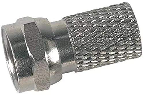 conector F con junta tórrica para cable T100, ideal para prestaciones óptimas en conexiones de TV y sistemas de comunicación.