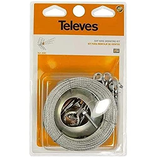 kit de montaje de vientos, incluye piezas resistentes y herramienta de instalación, ideal para asegurar estructuras en exteriores.