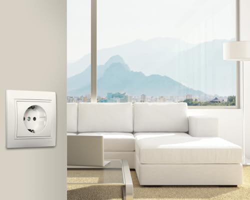 cruzamiento Blanco ERP09U Serie Europa - Conexiones seguras, fácil instalación y compatibilidad para mejorar la organización eléctrica.