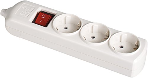 base 3T con cable e interruptor, diseño modular, ideal para conectar dispositivos eléctricos y facilitar la gestión de energía.