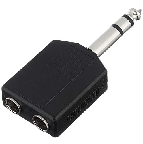 adaptador 6.3 x (2-6,3) con capacidades de conexión versátiles, ideal para audio y equipos electrónicos.