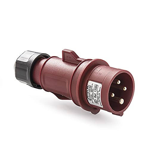 clavija Industrial IP44 | 3P+N+T | 32A | 380-415V | Rojo