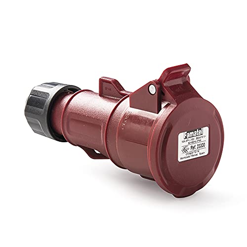 base móvil IP44 | 3P+N+T | 32A | 380-415V | Rojo
